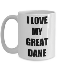 Load image into Gallery viewer, I Love My Great Dane Mug Funny Gift Idea Novelty Gag Coffee Tea Cup-Coffee Mug