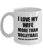 Load image into Gallery viewer, Volleyball Husband Mug Funny Valentine Gift Idea For My Hubby Lover From Wife Coffee Tea Cup-Coffee Mug