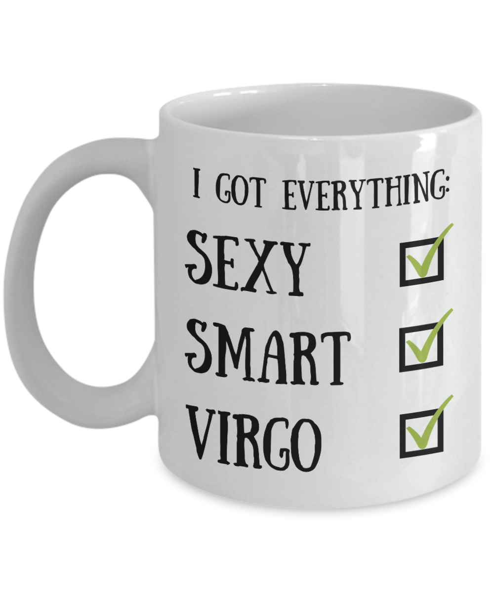 Virgo Astrology Mug Astrological Sign Sexy Smart Funny Gift for Humor Novelty Ceramic Tea Cup-Coffee Mug