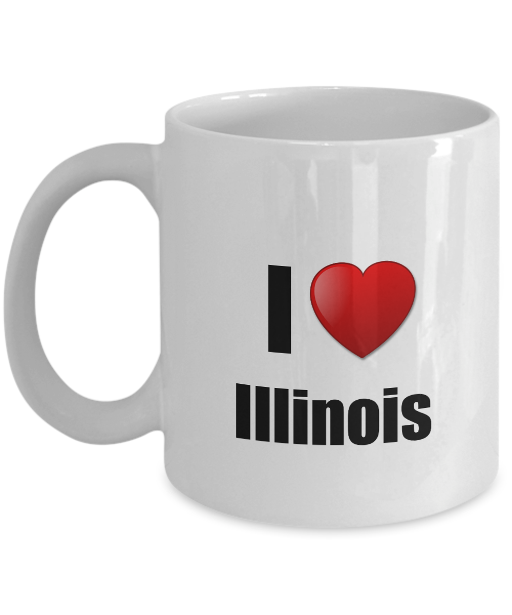 Illinois Mug I Love State Lover Pride Funny Gift Idea for Novelty Gag Coffee Tea Cup-Coffee Mug