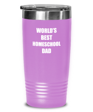 Load image into Gallery viewer, Homeschool Dad Tumbler Funny Gift Idea for Novelty Gag Coffee Tea Insulated Cup With Lid-Tumbler