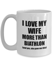 Load image into Gallery viewer, Biathlon Husband Mug Funny Valentine Gift Idea For My Hubby Lover From Wife Coffee Tea Cup-Coffee Mug