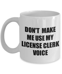 License Clerk Mug Coworker Gift Idea Funny Gag For Job Coffee Tea Cup Voice-Coffee Mug