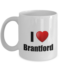 Brantford Mug I Love City Lover Pride Funny Gift Idea for Novelty Gag Coffee Tea Cup-Coffee Mug