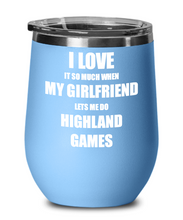 Load image into Gallery viewer, Funny Highland Games Wine Glass Gift For Boyfriend From Girlfriend Lover Joke Insulated Tumbler Lid-Wine Glass