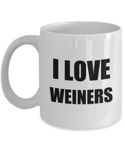 Load image into Gallery viewer, I Love Weiners Mug Funny Gift Idea Novelty Gag Coffee Tea Cup-Coffee Mug