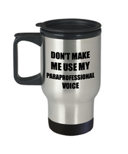 Load image into Gallery viewer, Paraprofessional Travel Mug Coworker Gift Idea Funny Gag For Job Coffee Tea 14oz Commuter Stainless Steel-Travel Mug