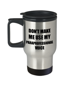 Paraprofessional Travel Mug Coworker Gift Idea Funny Gag For Job Coffee Tea 14oz Commuter Stainless Steel-Travel Mug