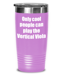 Funny Vertical Viola Player Tumbler Musician Gift Idea Gag Insulated with Lid Stainless Steel Cup-Tumbler