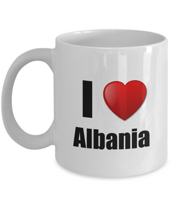 Albania Mug I Love Funny Gift Idea For Country Lover Pride Novelty Gag Coffee Tea Cup-Coffee Mug