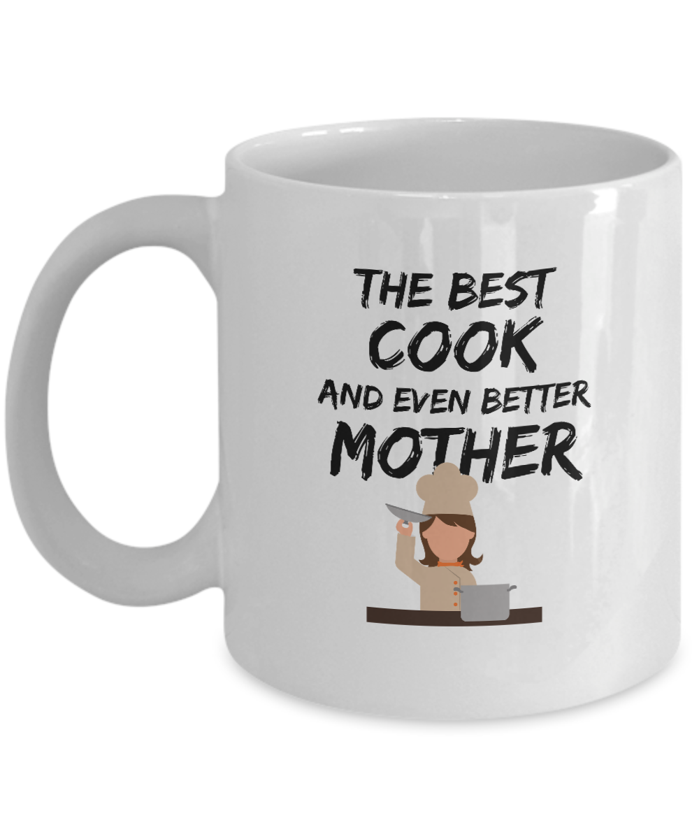 Cook Mom Mug Best Mother Funny Gift for Mama Novelty Gag Coffee Tea Cup-Coffee Mug