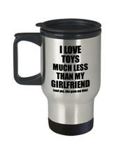 Load image into Gallery viewer, Toys Boyfriend Travel Mug Funny Valentine Gift Idea For My Bf From Girlfriend I Love Coffee Tea 14 oz Insulated Lid Commuter-Travel Mug