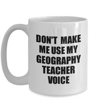 Load image into Gallery viewer, Geography Teacher Mug Coworker Gift Idea Funny Gag For Job Coffee Tea Cup Voice-Coffee Mug