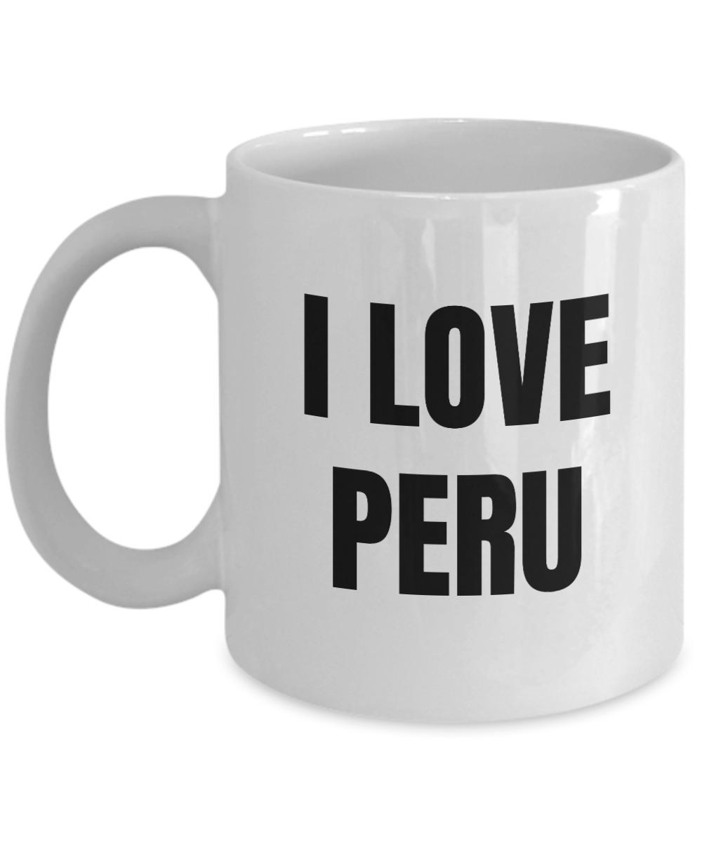 I Love Peru Mug Funny Gift Idea Novelty Gag Coffee Tea Cup-Coffee Mug