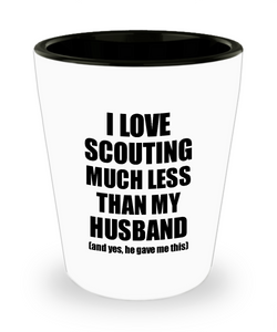 Scouting Wife Shot Glass Funny Valentine Gift Idea For My Spouse From Husband I Love Liquor Lover Alcohol 1.5 oz Shotglass-Shot Glass