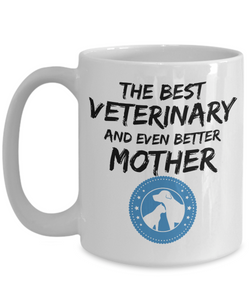 Veterinary Mom Mug Best Vet Mother Funny Gift for Mama Novelty Gag Coffee Tea Cup-Coffee Mug