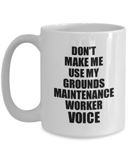 Load image into Gallery viewer, Grounds Maintenance Worker Mug Coworker Gift Idea Funny Gag For Job Coffee Tea Cup Voice-Coffee Mug