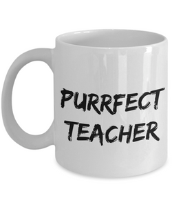 Purrfect Teacher Mug Funny Gift Idea for Novelty Gag Coffee Tea Cup-[style]