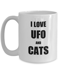 Cat Ufo Mug Funny Gift Idea for Novelty Gag Coffee Tea Cup-Coffee Mug