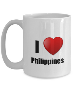 Philippines Mug I Love Funny Gift Idea For Country Lover Pride Novelty Gag Coffee Tea Cup-Coffee Mug