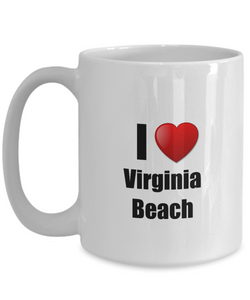 Virginia Beach Mug I Love City Lover Pride Funny Gift Idea for Novelty Gag Coffee Tea Cup-Coffee Mug