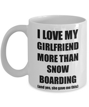 Load image into Gallery viewer, Snow Boarding Boyfriend Mug Funny Valentine Gift Idea For My Bf Lover From Girlfriend Coffee Tea Cup-Coffee Mug