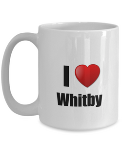 Whitby Mug I Love City Lover Pride Funny Gift Idea for Novelty Gag Coffee Tea Cup-Coffee Mug