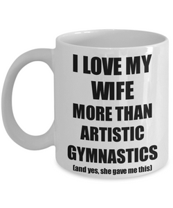 Artistic Gymnastics Husband Mug Funny Valentine Gift Idea For My Hubby Lover From Wife Coffee Tea Cup-Coffee Mug