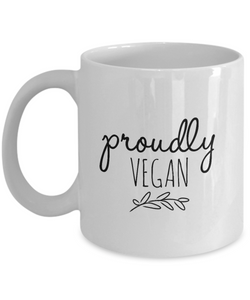 Proudly Vegan Mug-Coffee Mug