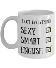Load image into Gallery viewer, English Coffee Mug England Pride Sexy Smart Funny Gift for Humor Novelty Ceramic Tea Cup-Coffee Mug
