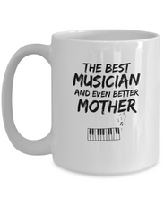 Load image into Gallery viewer, Pianist Mom Mug Best Musician Mother Funny Gift for Mama Novelty Gag Coffee Tea Cup-Coffee Mug