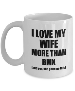 Bmx Husband Mug Funny Valentine Gift Idea For My Hubby Lover From Wife Coffee Tea Cup-Coffee Mug