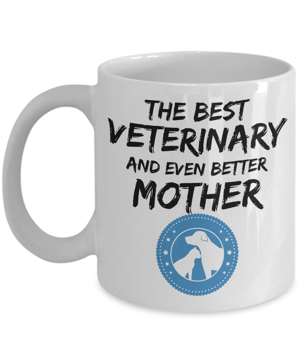 Veterinary Mom Mug Best Vet Mother Funny Gift for Mama Novelty Gag Coffee Tea Cup-Coffee Mug