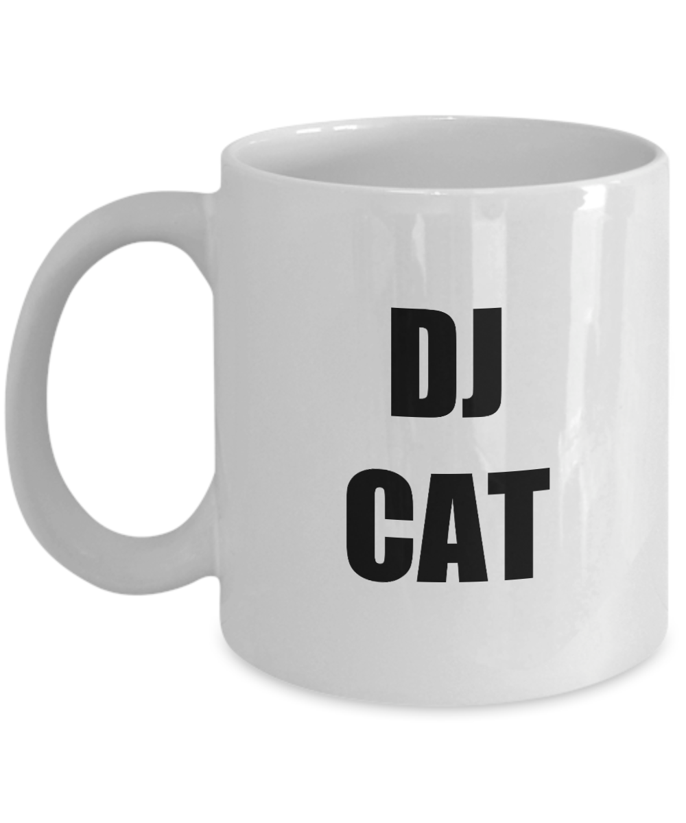Dj Cat Mug Funny Gift Idea for Novelty Gag Coffee Tea Cup-Coffee Mug