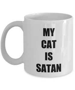 Cat Satan Mug Funny Gift Idea for Novelty Gag Coffee Tea Cup-Coffee Mug
