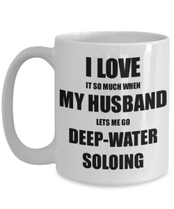 Deep-Water Soloing Mug Funny Gift Idea For Wife I Love It When My Husband Lets Me Novelty Gag Sport Lover Joke Coffee Tea Cup-Coffee Mug
