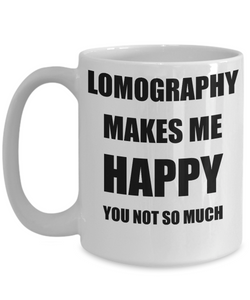 Lomography Mug Lover Fan Funny Gift Idea Hobby Novelty Gag Coffee Tea Cup Makes Me Happy-Coffee Mug