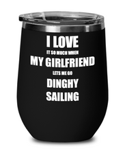 Load image into Gallery viewer, Funny Dinghy Sailing Wine Glass Gift For Boyfriend From Girlfriend Lover Joke Insulated Tumbler Lid-Wine Glass