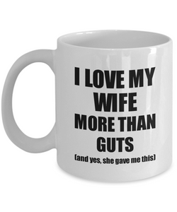 Guts Husband Mug Funny Valentine Gift Idea For My Hubby Lover From Wife Coffee Tea Cup-Coffee Mug
