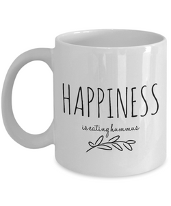 Happiness is hummus funny mug for vegan-Coffee Mug