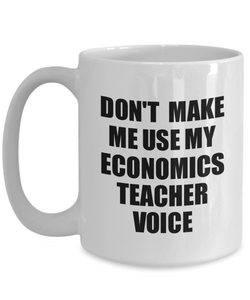 Economics Teacher Mug Coworker Gift Idea Funny Gag For Job Coffee Tea Cup Voice-Coffee Mug