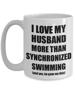 Synchronized Swimming Wife Mug Funny Valentine Gift Idea For My Spouse Lover From Husband Coffee Tea Cup-Coffee Mug