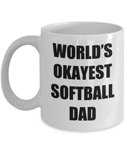 Load image into Gallery viewer, Softball Dad Mug Funny Gift Idea for Novelty Gag Coffee Tea Cup-Coffee Mug