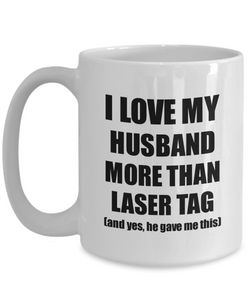 Laser Tag Wife Mug Funny Valentine Gift Idea For My Spouse Lover From Husband Coffee Tea Cup-Coffee Mug