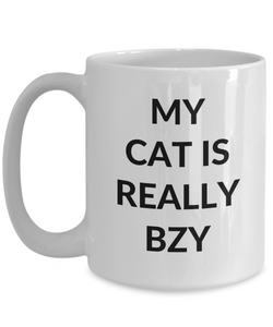 Bzy Cat Mug Funny Gift Idea for Novelty Gag Coffee Tea Cup-[style]