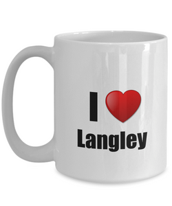 Langley Mug I Love City Lover Pride Funny Gift Idea for Novelty Gag Coffee Tea Cup-Coffee Mug