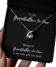 Load image into Gallery viewer, Being My Grandfather-In-Law Necklace Funny Present Idea Is The Only Gift You Need Sarcastic Joke Pendant Gag Sterling Silver Chain With Box-Precious Jewelry