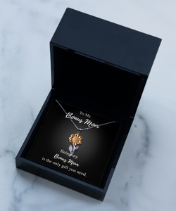 Being My Bonus Mom Necklace Funny Present Idea Is The Only Gift You Need Sarcastic Joke Pendant Gag Sterling Silver Chain With Box-Precious Jewelry