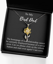 Load image into Gallery viewer, I&#39;m Sorry Bird Dad Necklace Funny Reconciliation Gift for Geek Homepage of Relationship Start Over Pendant Sterling Silver Chain With Box-Precious Jewelry