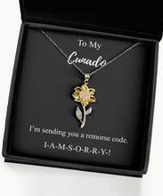 Load image into Gallery viewer, I&#39;m Sorry Cunado Necklace Funny Apologize Gift Sending You A Remorse Code Witty Pun Pendant Gag Sterling Silver Chain With Box-Precious Jewelry